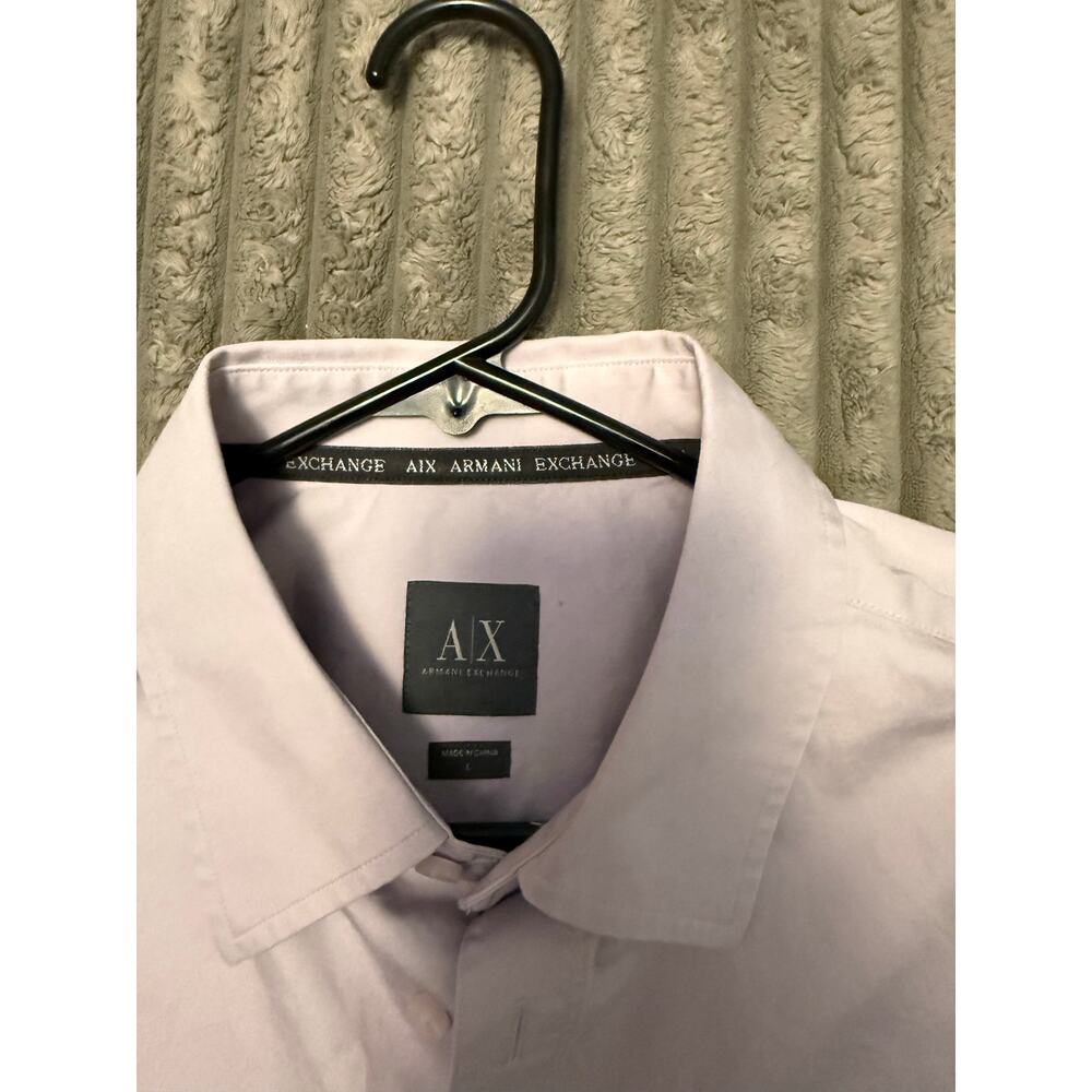 AX Armani Exchange men’s long sleeve button up shirt size L